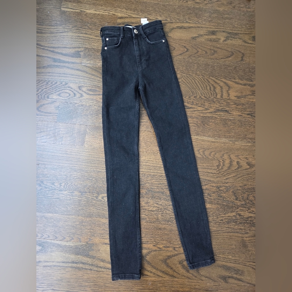 Zara Authentic Denim By  Trafaluc Classic Black Women's Jeans Sz.00